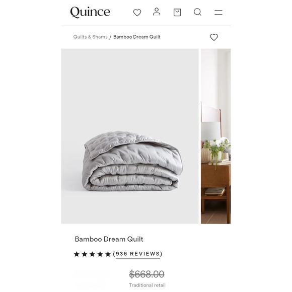 Quince Bamboo Sham - Thumbnail 3